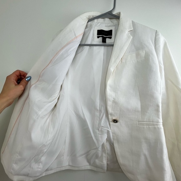 NWOT J. Crew White Campbell Linen Blazer - Picture 7 of 8